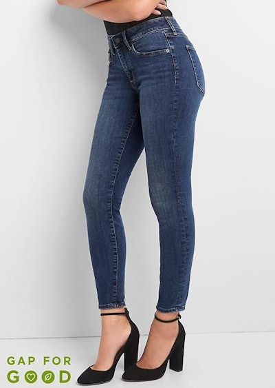 Mid Rise Curvy True Skinny Jeans 