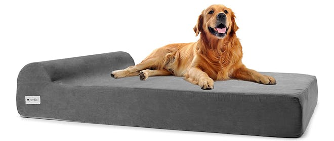 Petlo Large Orthopedic Pet Bed for Big Breed Dogs with Head Rest
