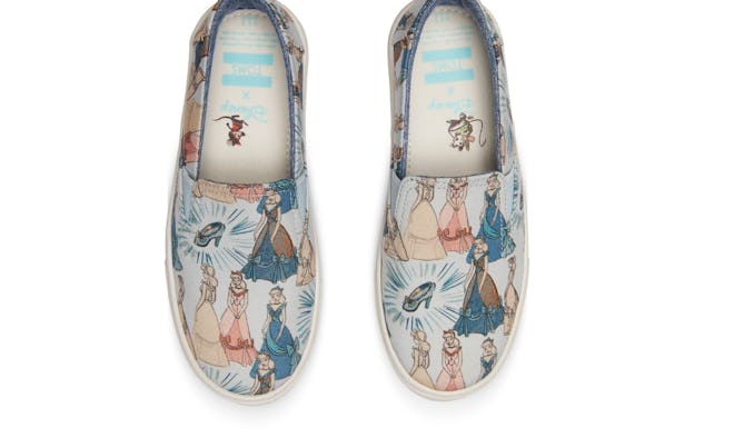 Blue Cinderella Youth Slip-Ons