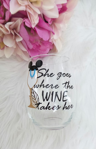 Disney Princess Wine Glass - Pocahontas