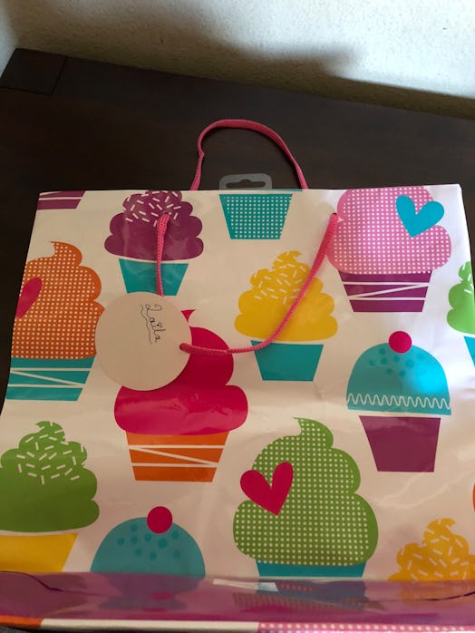 A cupcake birthday bag