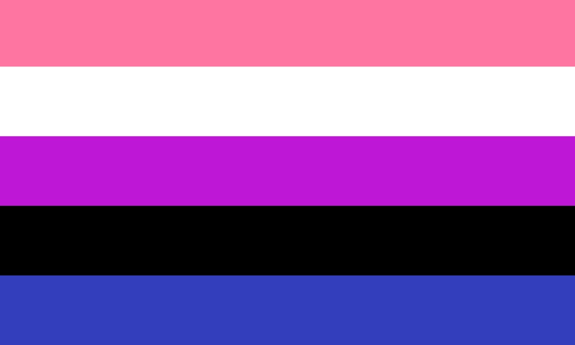 pink and blue flag meaning