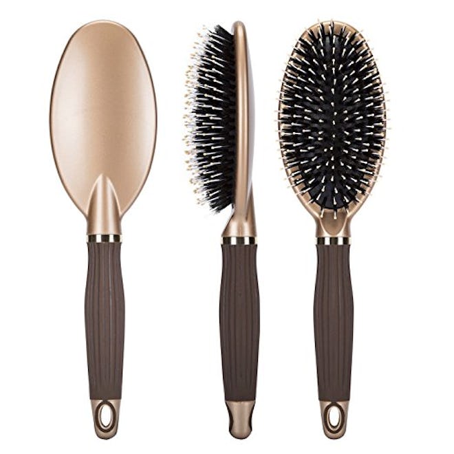 Janrely Boar Bristle Paddle Hair Brush