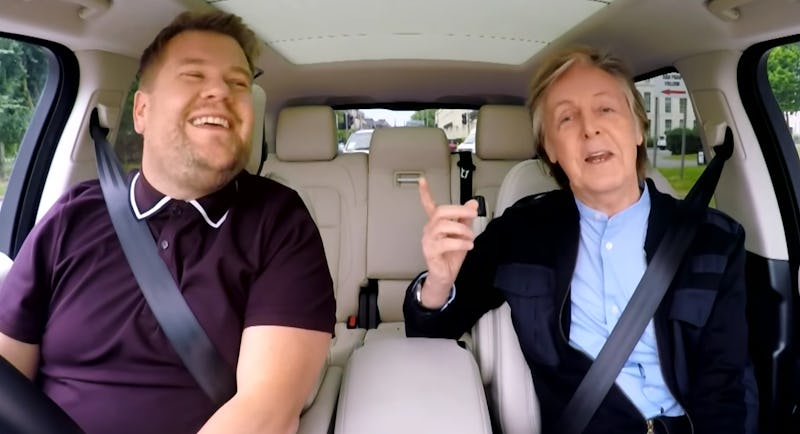 James Corden S Paul Mccartney Carpool Karaoke Is The Most Emotional Yet So Grab The Tissues Mccartney told how a dream, in which his mother told him to let it be, inspired the song of the same name. paul mccartney carpool karaoke