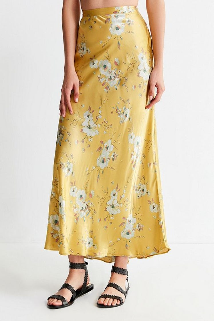 UO Mia Maxi Slip Skirt