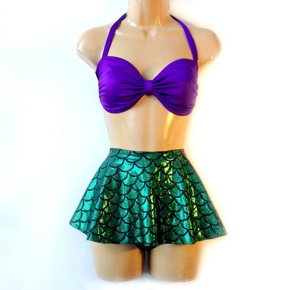 high waisted mermaid bikini