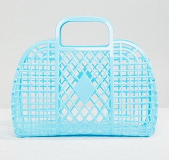 Monki Plastic Basket Bag