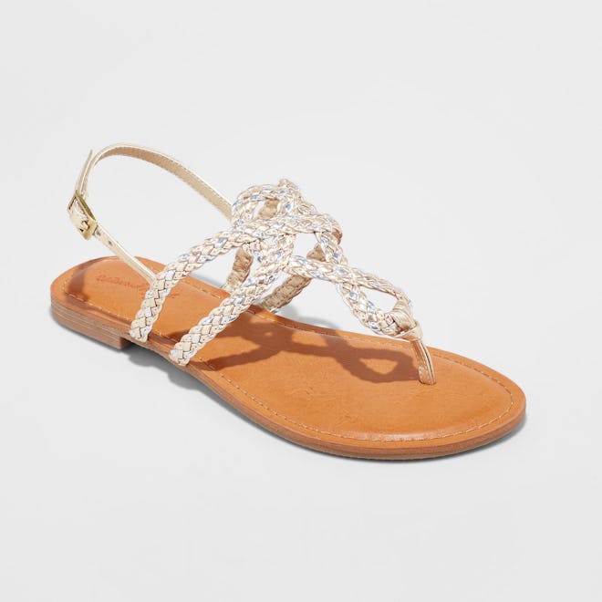 Jana Braided Thong Ankle Strap Sandal from Universal Thread