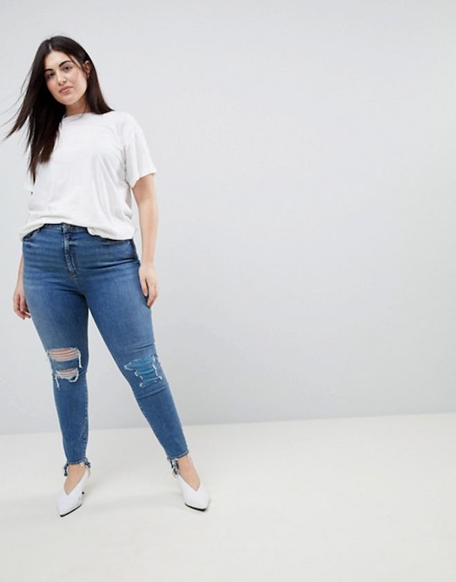 ASOS Design Curve Ridley High Waist Skinny Jean