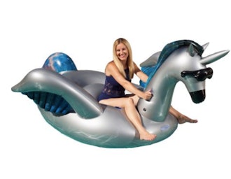 Giant Inflatable Ride-On Unicorn Pool Float