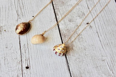 Real Shell in 24K Gold Necklace
