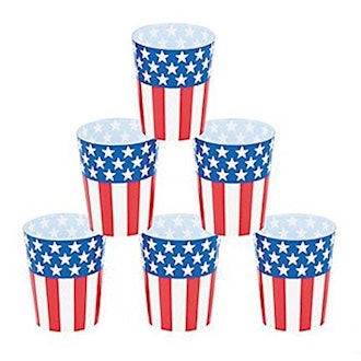 Fun Express Red, White, and Blue Patriotic Shot Glasses