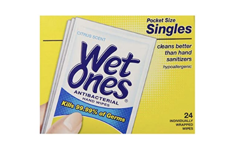Wet Ones Citrus Antibacterial Hand and Face Wipes 