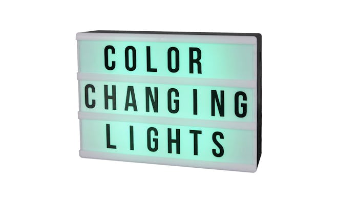 DIY Color Changing Lightbox Novelty Table Lamp