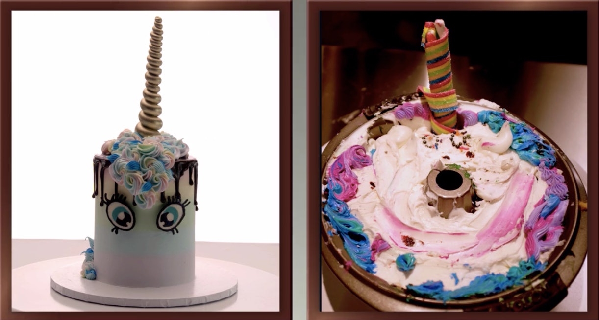 Tried to make a unicorn cake for my sisters 5th birthday 🦄 :  r/ExpectationVsReality