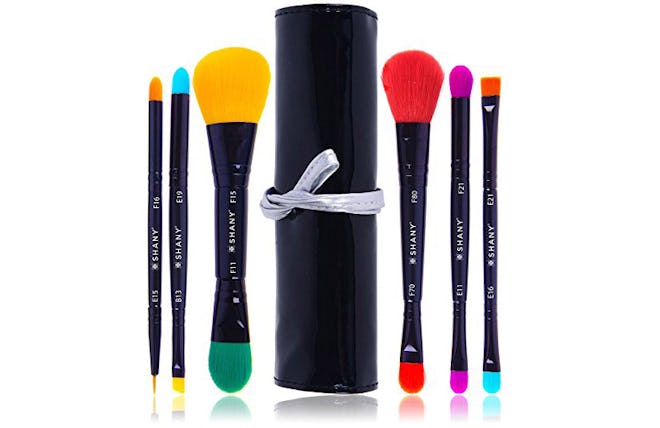 SHANY 6 Piece Double Sided Travel Brush Set with Pouch