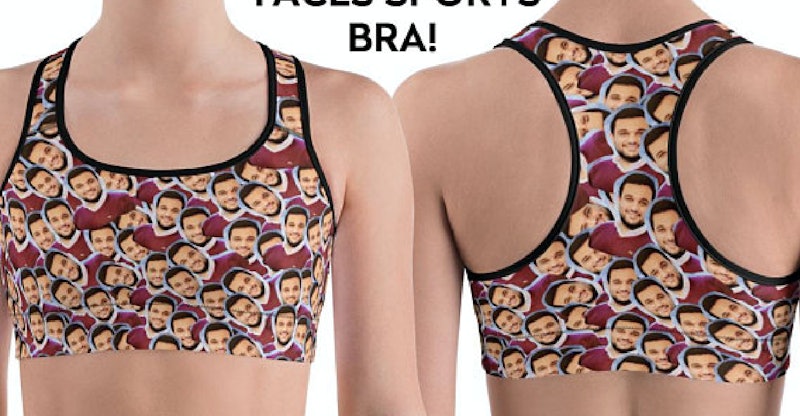 This Custom Face Sports Bra Is A Perfect Way To Honor Your Favorite Workout  Buddy