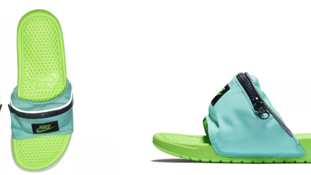 Nike's Fanny Pack Slides Just Took Hands Free To A Whole New Level