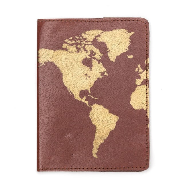 Globetrotter Leather Passport Cover