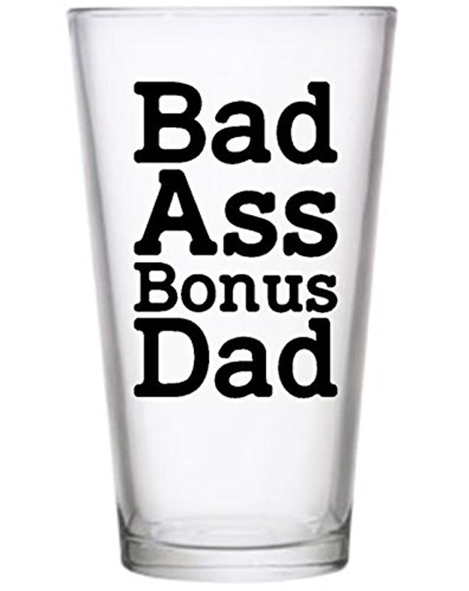 Badass Bonus Dad Pilsner Glass