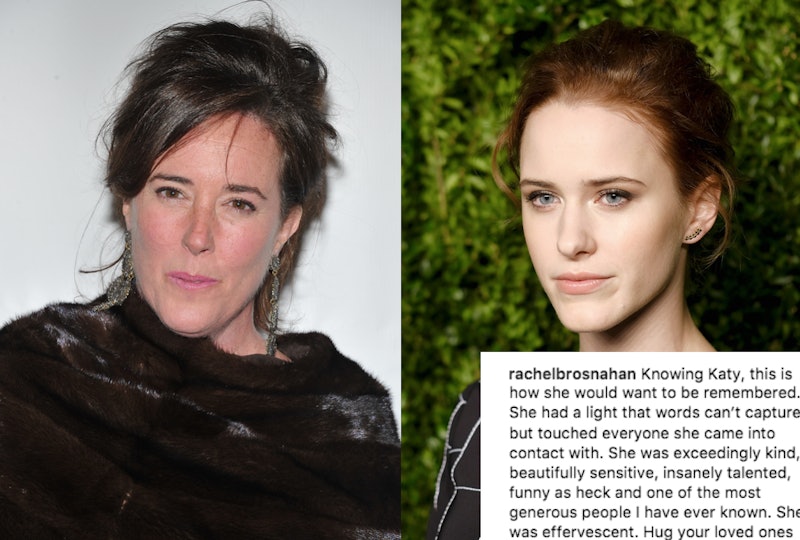 Rachel Brosnahan's Kate Spade Tribute Is A Beautiful Way To Honor Her Aunt  — VIDEO