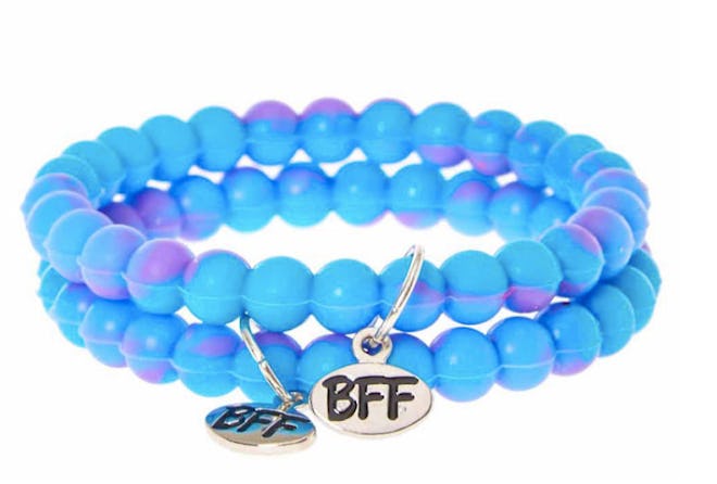 Best Friends Blue and Purple Ombre Fortune Bracelets