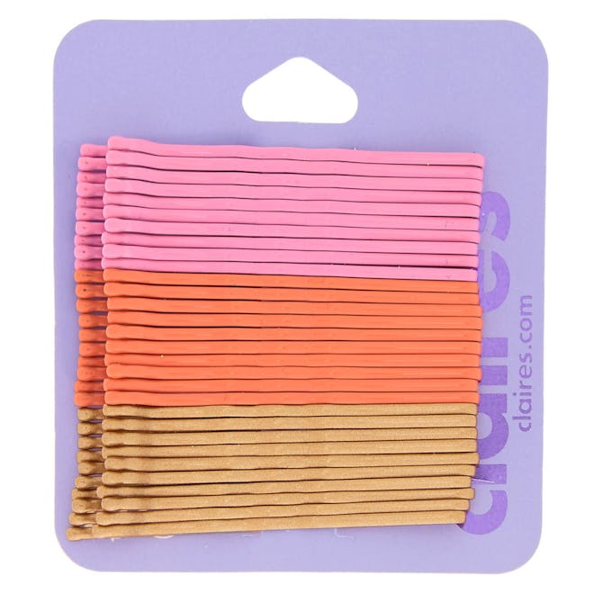 Pink to Gold Bronze Bobby Pins - 30 Pack