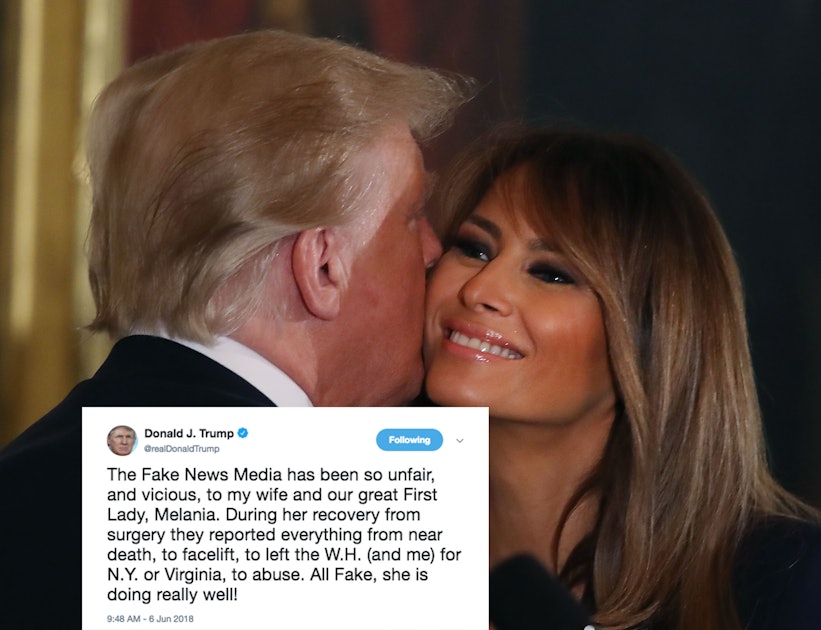Trump S Tweet About Melania Wants You To Know The First
