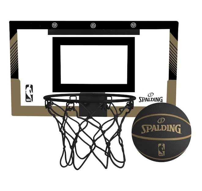 Spalding NBA Slam Jam Over-The-Door Black & Gold Edition Basketball Hoop
