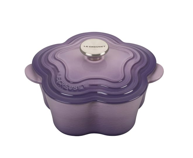 Le Creuset Quart Flower Cocotte with Stainless Steel Knob