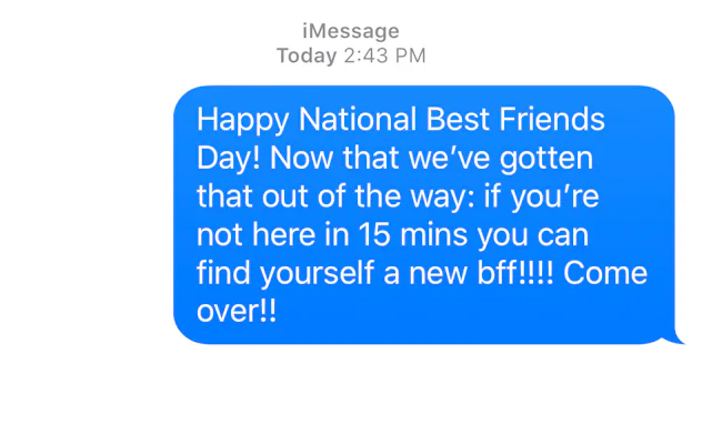 11 Funny Text Messages To Send Your Best Friends On National Best ...