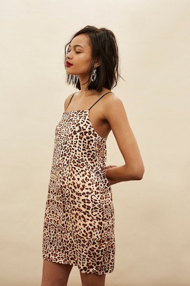 Leopard Mini Slip Dress