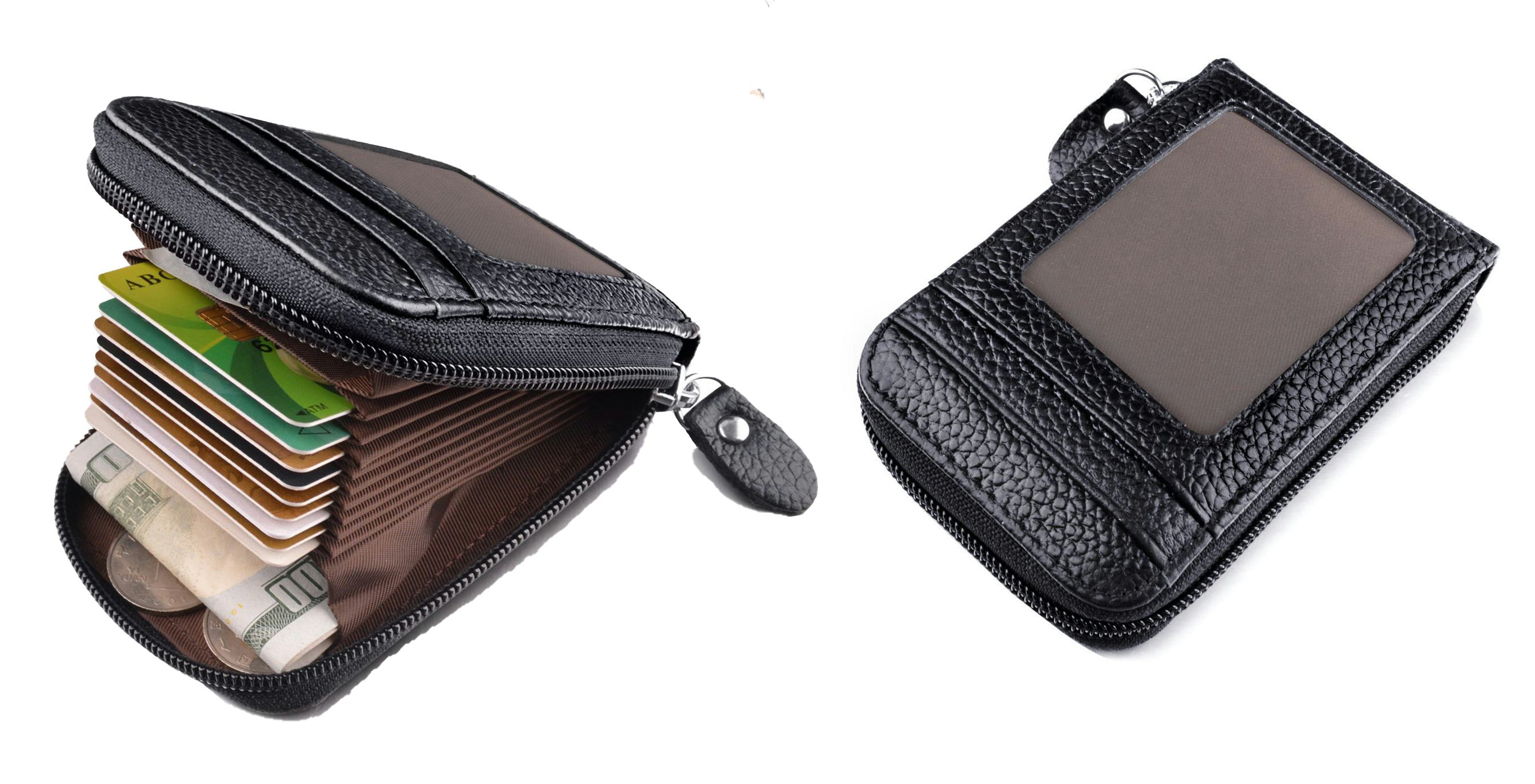 CREDIT CARD HOLDER WALLET NEW BLACK VERY RARE STYLE DARK BROWN