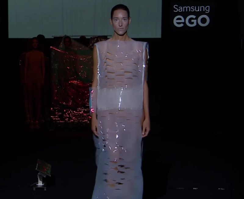Plastic Outfits Are A Thing At Mercedes Benz Fashion Week So Break Out The Saran Wrap