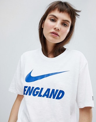 Nike Football England Swoosh Logo T-Shirt