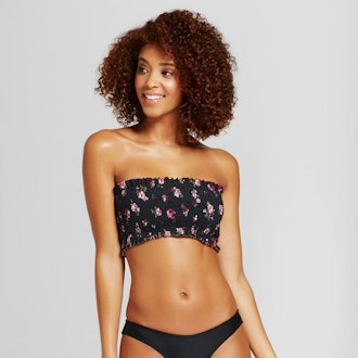 Women's Smocked Bandeau Bikini Top - Xhilaration™ 