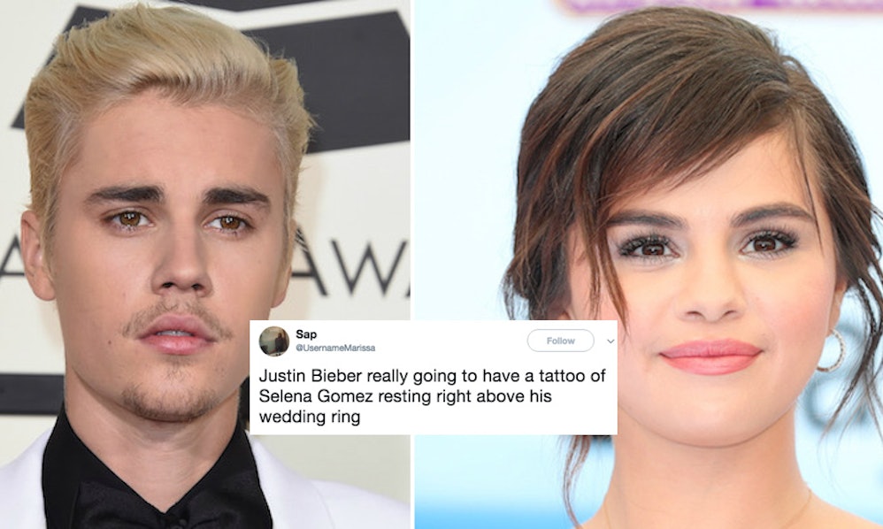 Justin Bieber Still Has A Selena Gomez Tattoo Amp Twitter