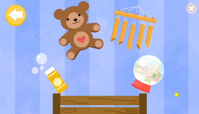 An illustration of a game with a teddy bear 