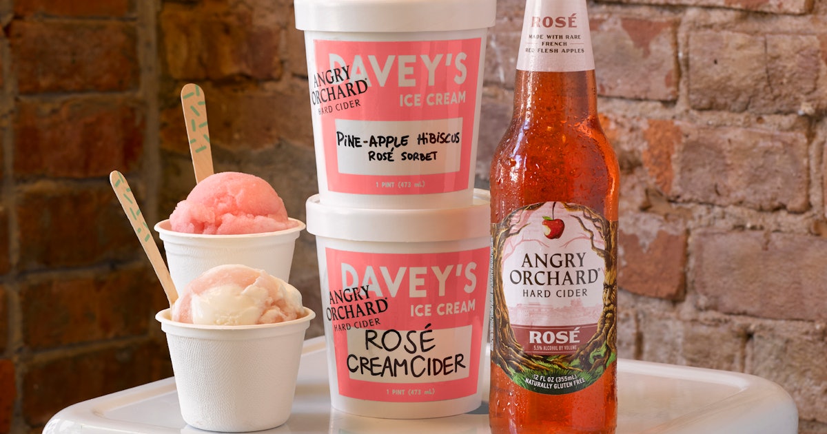 You Can Get Boozy Ice Cream That Tastes Like Angry Orchard Rosé At This Shop