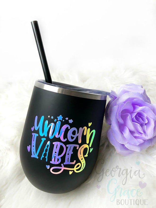 Unicorn Vibes Insulated Stainless Steel Tumbler