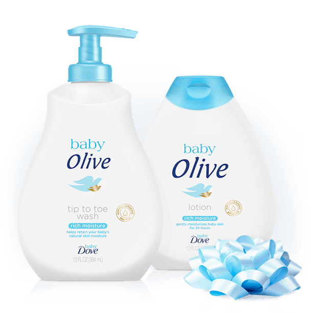 Personalized Baby Dove Soap & Lotion Bottles Are The Perfect Baby