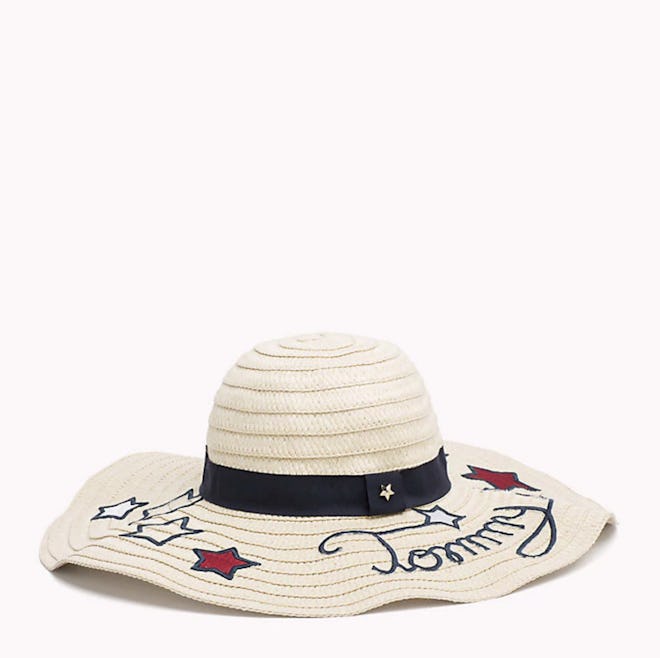 Star Embroidery Straw Hat