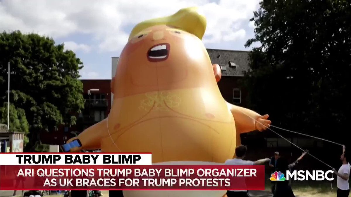 Photos Of The Trump Baby Blimp In London Have Taken Over Twitter