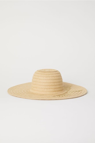 Straw Hat With Embroidery
