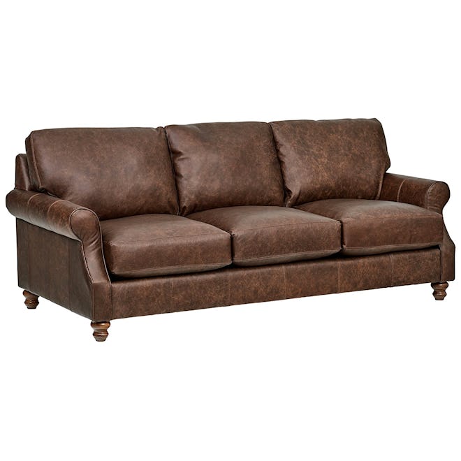 Stone & Beam Charles Classic Oversized Leather Sofa
