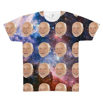 Custom Photo Face Shirt in Space