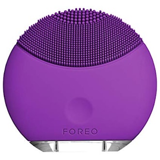 FOREO LUNA mini Silicone Face Brush with Facial Cleansing for All Skin Types, Purple