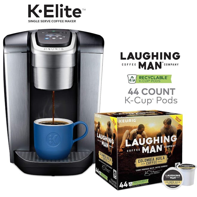 Keurig K-Elite, Brushed Silver Single Serve Coffee Maker — 49% Off