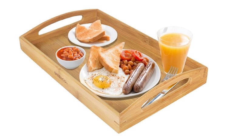 Greenco Rectangle Bamboo Butler Serving Tray — 33% Off