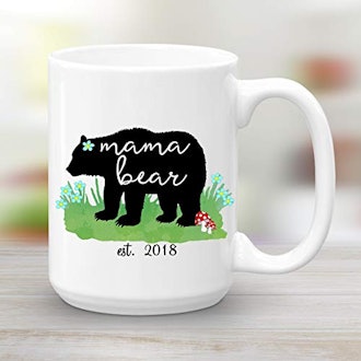 Mama Bear Est. 2018 15 Oz. Ceramic Coffee Mug